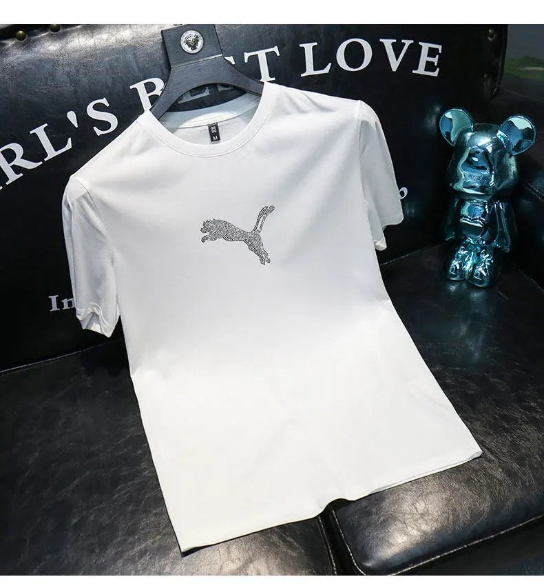 Puma Logo-Embellished White T-Shirt - 9