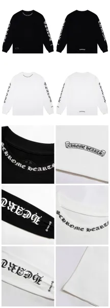 Chrome Hearts Raglan Long Sleeve T-Shirt White Pink - 20