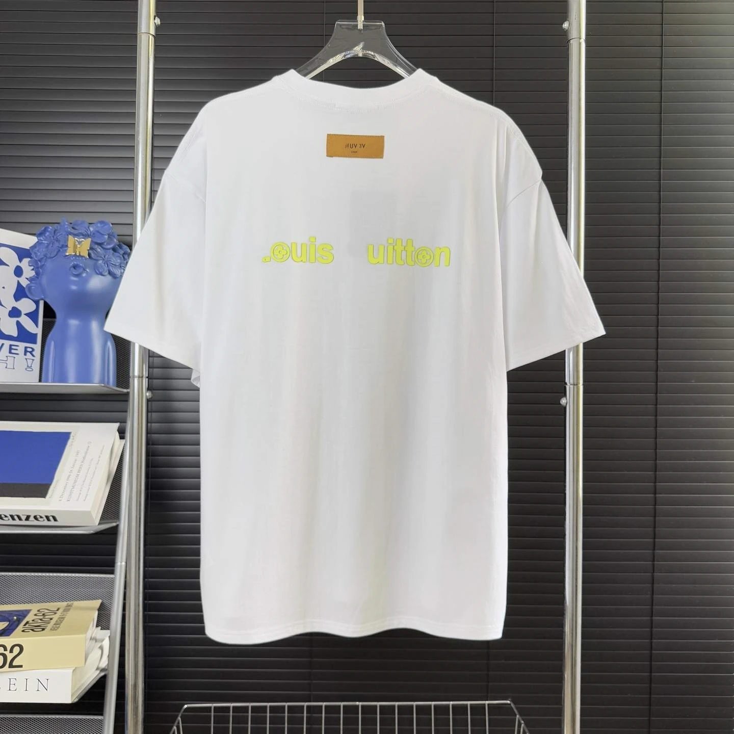 Louis Vuitton Abstract Green Logo T-Shirt White - 34