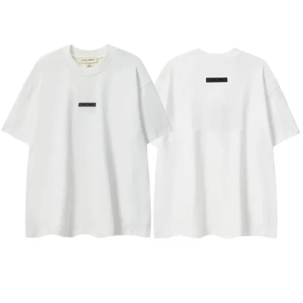Essentials Logo Print Oversized T-Shirt White - 29