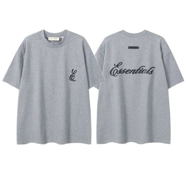 Essentials Logo Print Oversized T-Shirt White - 4