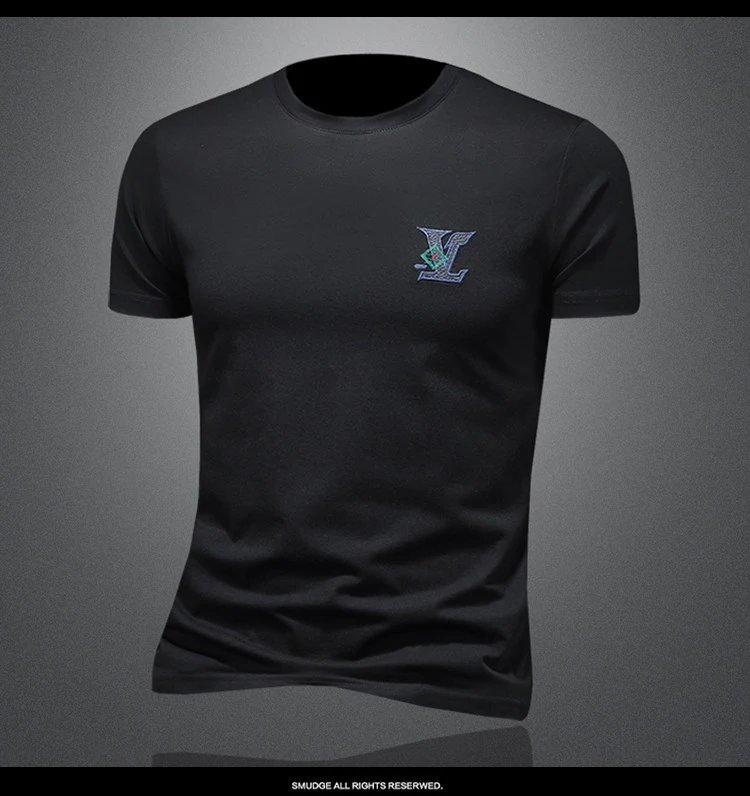 Design Embroidered Logo Beige T-Shirt - 6