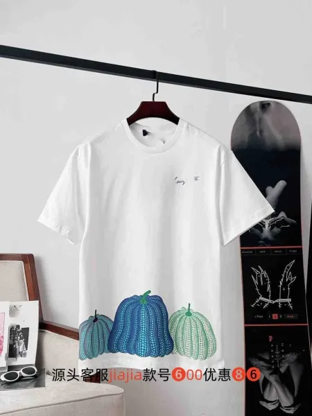Design Pumpkin Dot Print T-Shirt White - 1