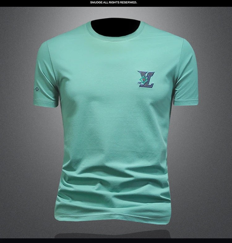 Design Embroidered Logo Beige T-Shirt - 15