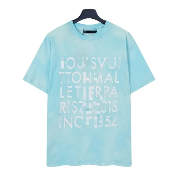 Louis Vuitton Distorted Typography Tie-Dye T-Shirt - 1