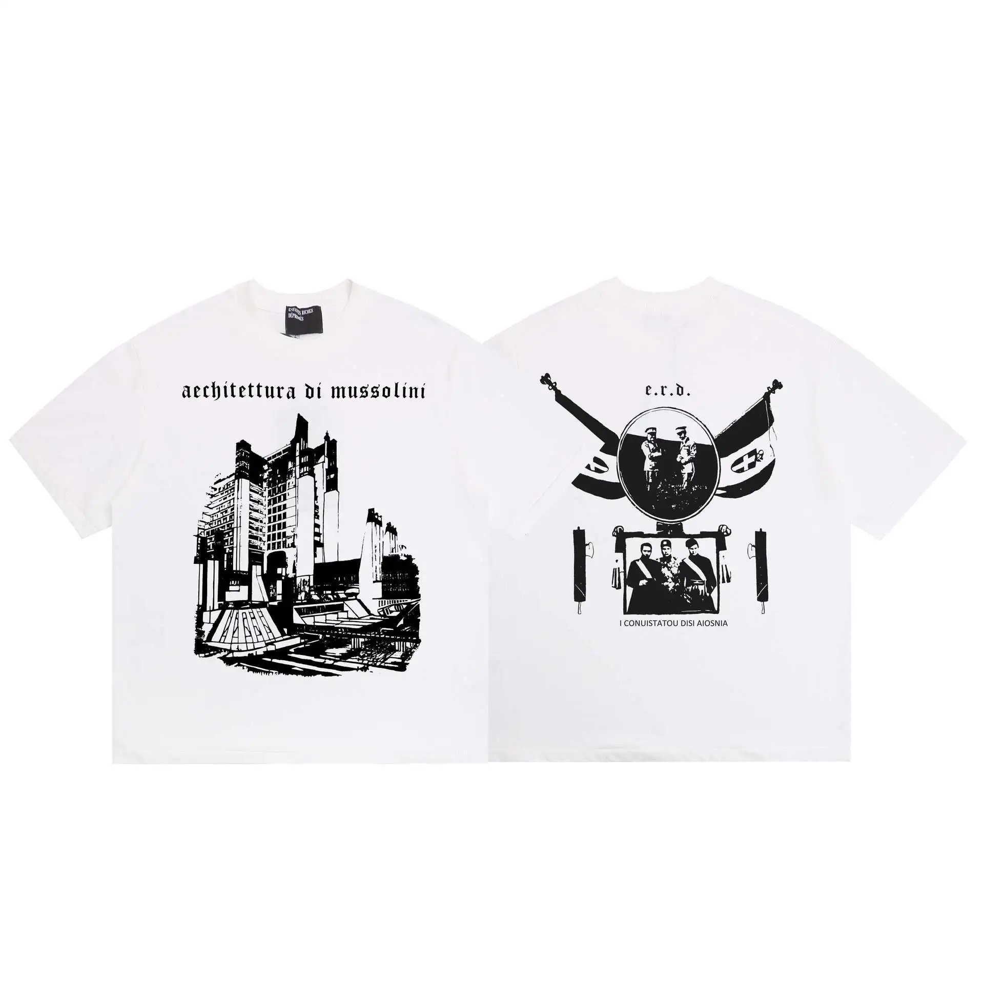 Enfants Riches Déprimés Architecture Di Mussolini White T-Shirt