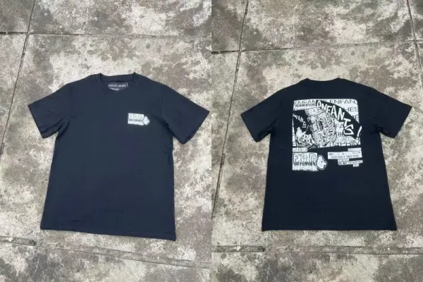 Design Graphic Print T-Shirt Black - 1