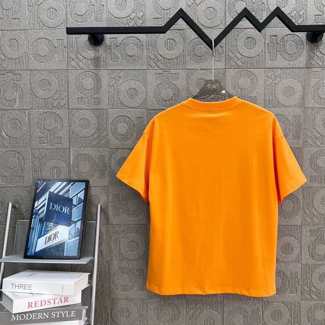 Dior Oblique Logo Orange T-Shirt - 19