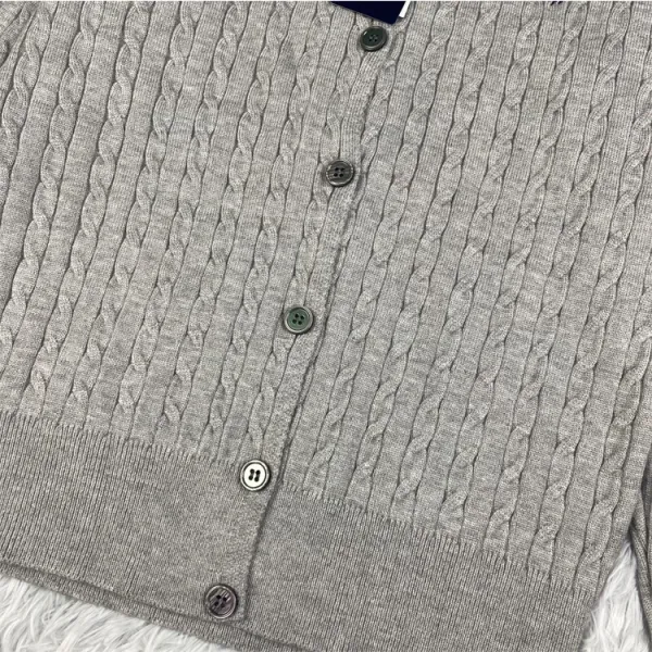 Design Navy Cable Knit Button-Front Cardigan - 11