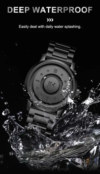 Design JM K1 (158) Black Quartz Watch Watches - 7