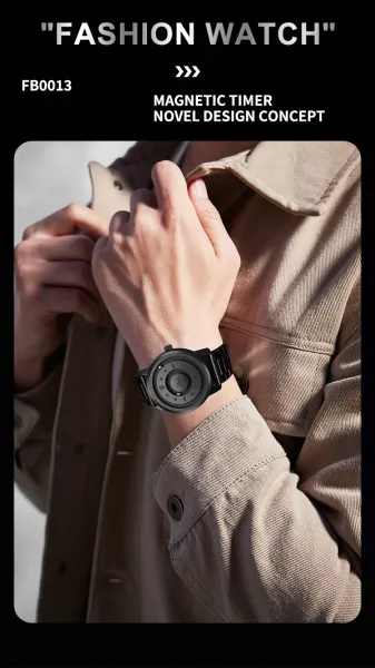 Design JM K1 (158) Black Quartz Watch Watches - 13