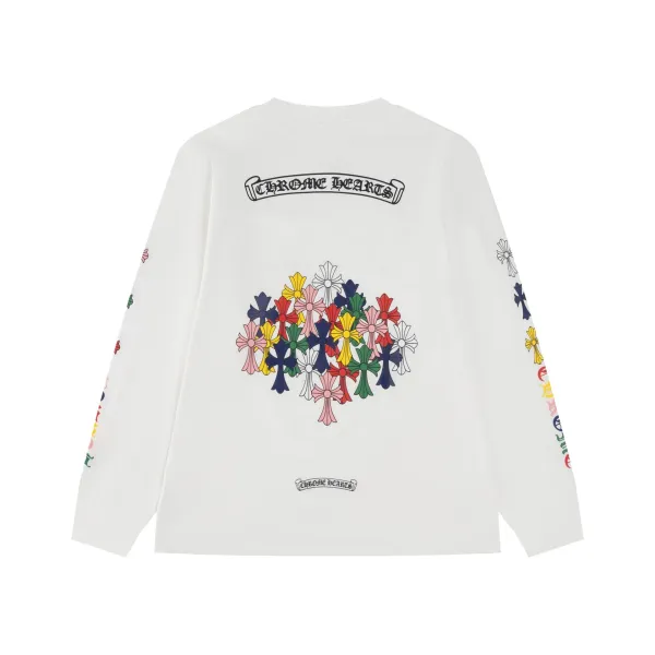 Chrome Hearts Los Angeles Long Sleeve T-Shirt White - 8