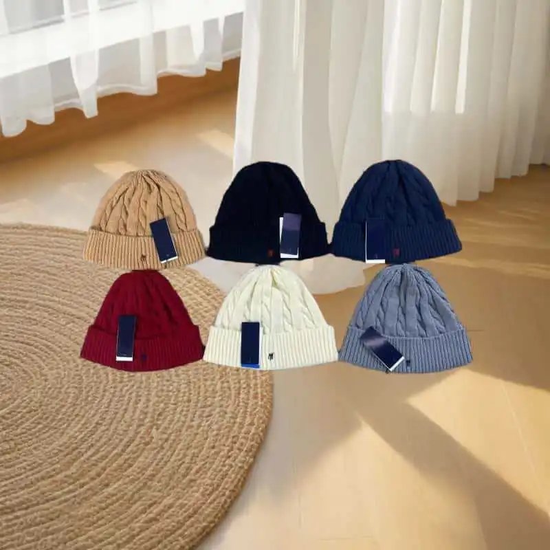 Polo Ralph Lauren Cable Knit Beanie Navy Hats - 2