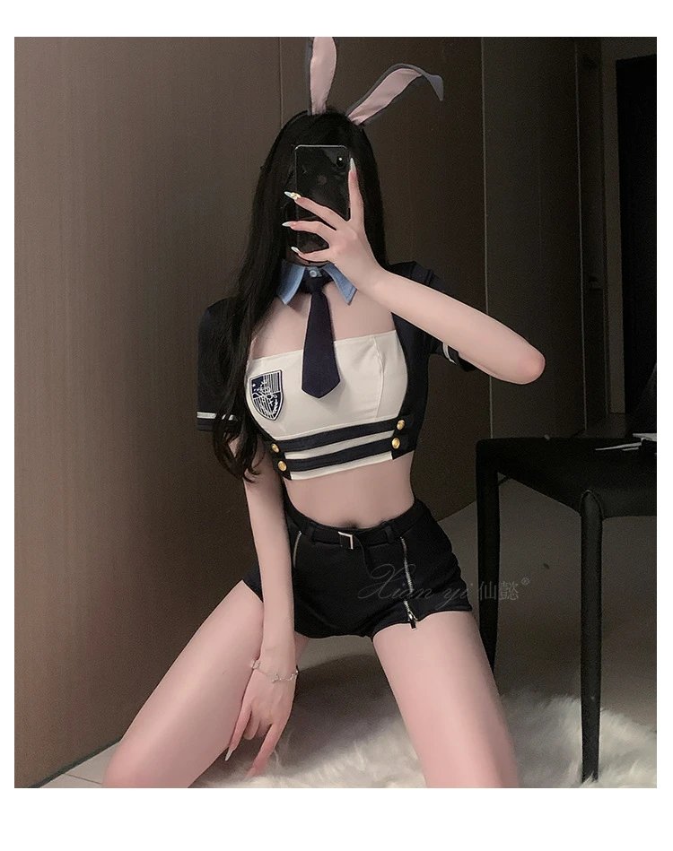Design Bunny Ear Sailor Set Deep Blue - 11