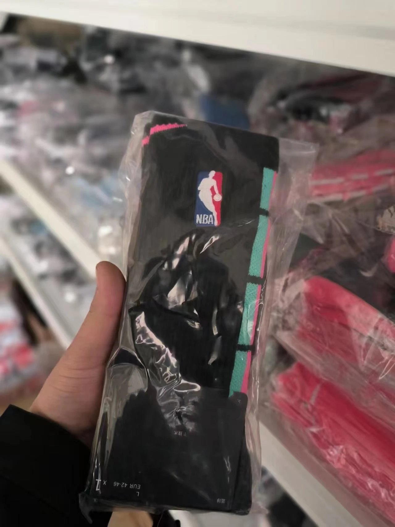 NBA Logo Socks Multicolor Sporty Socks - 5