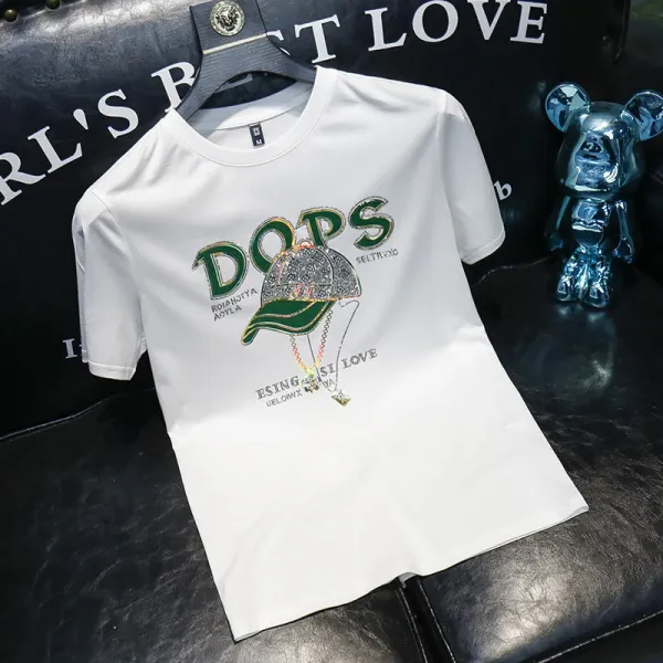 Design DOPS Graphic Embellished White T-Shirt - 1