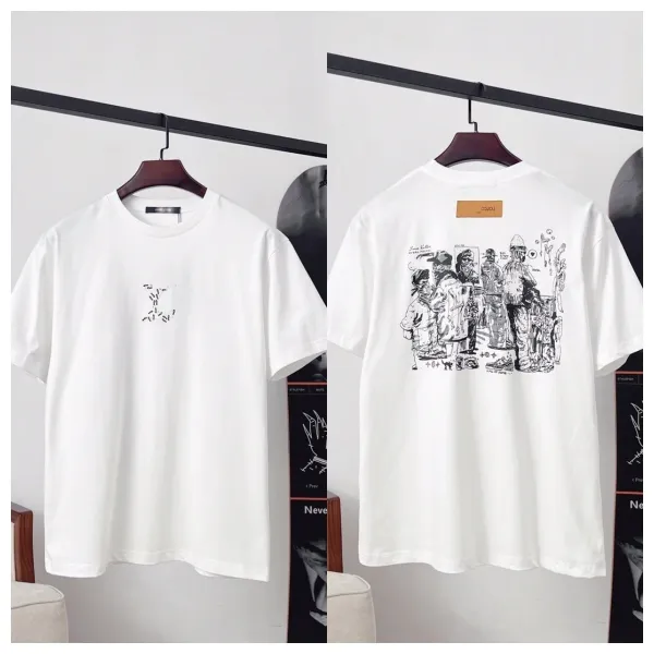 Loewe Graphic Print T-Shirt White - 1
