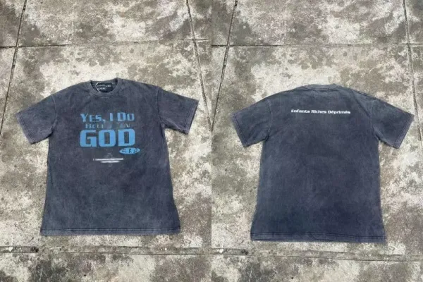 Design EIRID Graphic Print T-Shirt Blue - 7