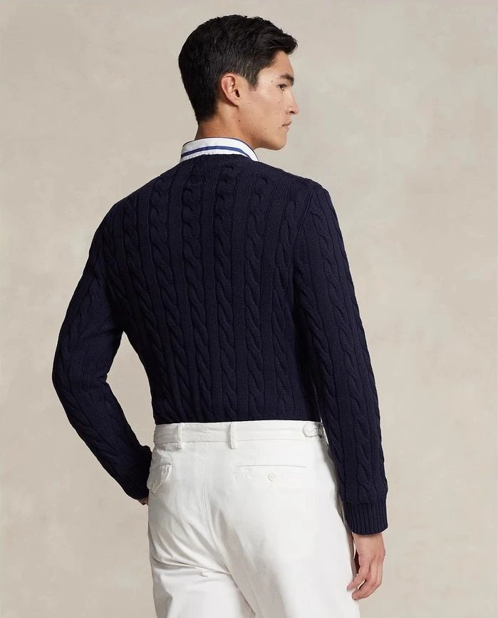 Polo Ralph Lauren Cable Knit Sweater Black - 10