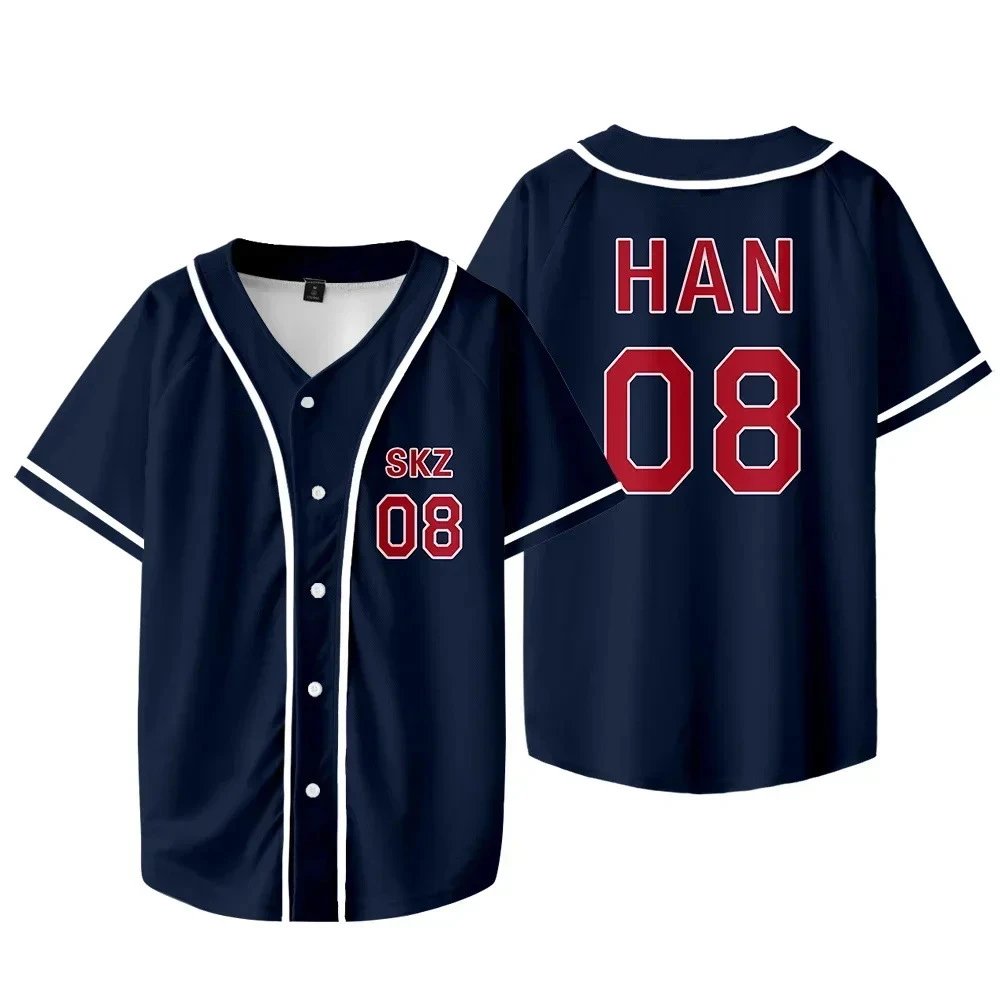 HAN SKZ 08 Baseball Jersey Navy