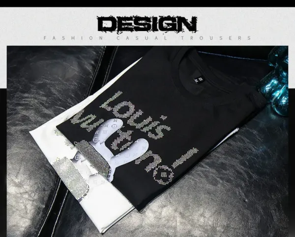 Design Rabbit Graphic Print Black T-Shirt - 3