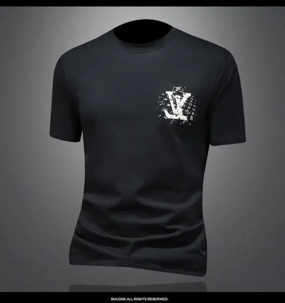 Louis Vuitton LV Monogram Distressed Print White T-Shirt Tops.t Shirts - 6