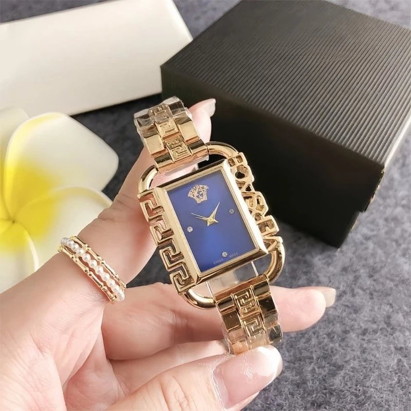 Versace Palazzo Empire Blue Gold Quartz Watch Watches - 1