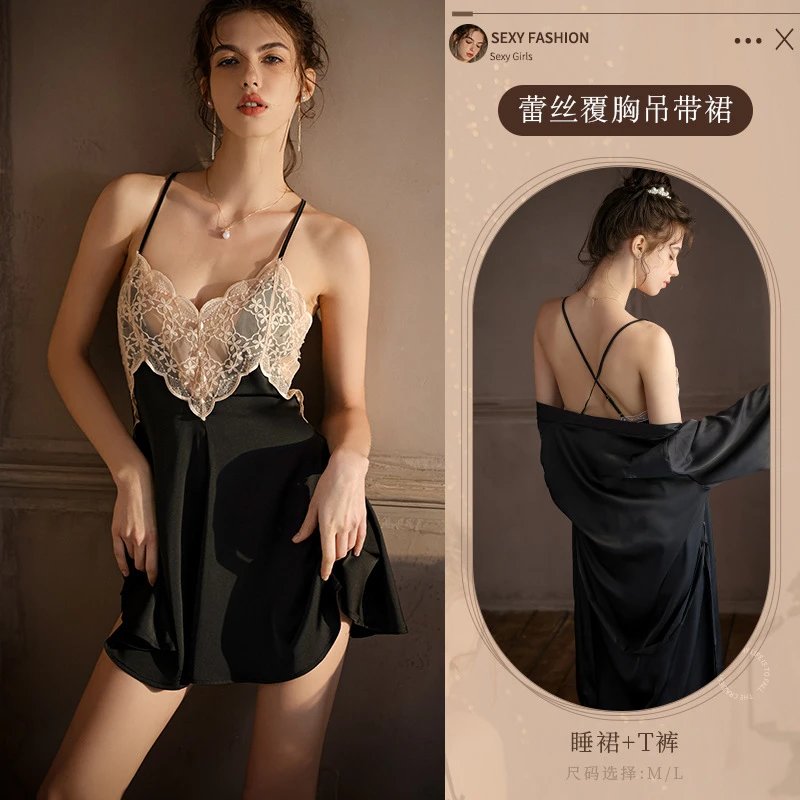 黑色睡裙