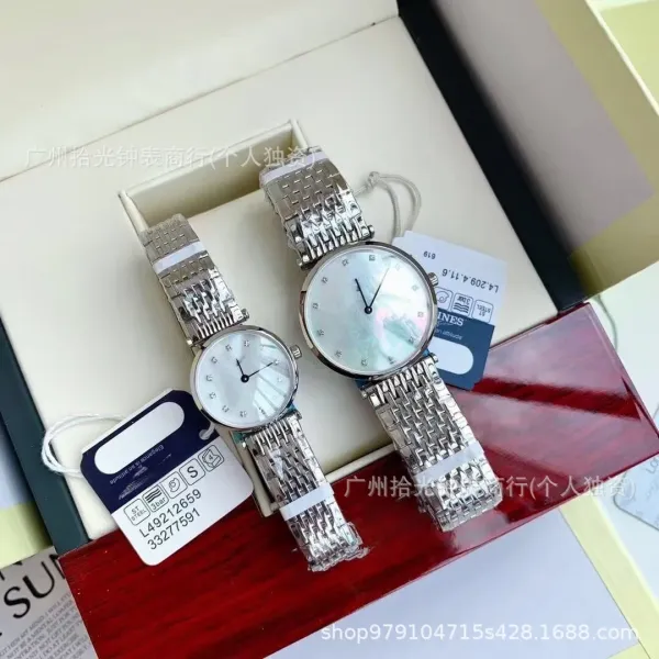 Longines La Grande Classique Mother-of-Pearl Dial Silver Watch Watches - 4