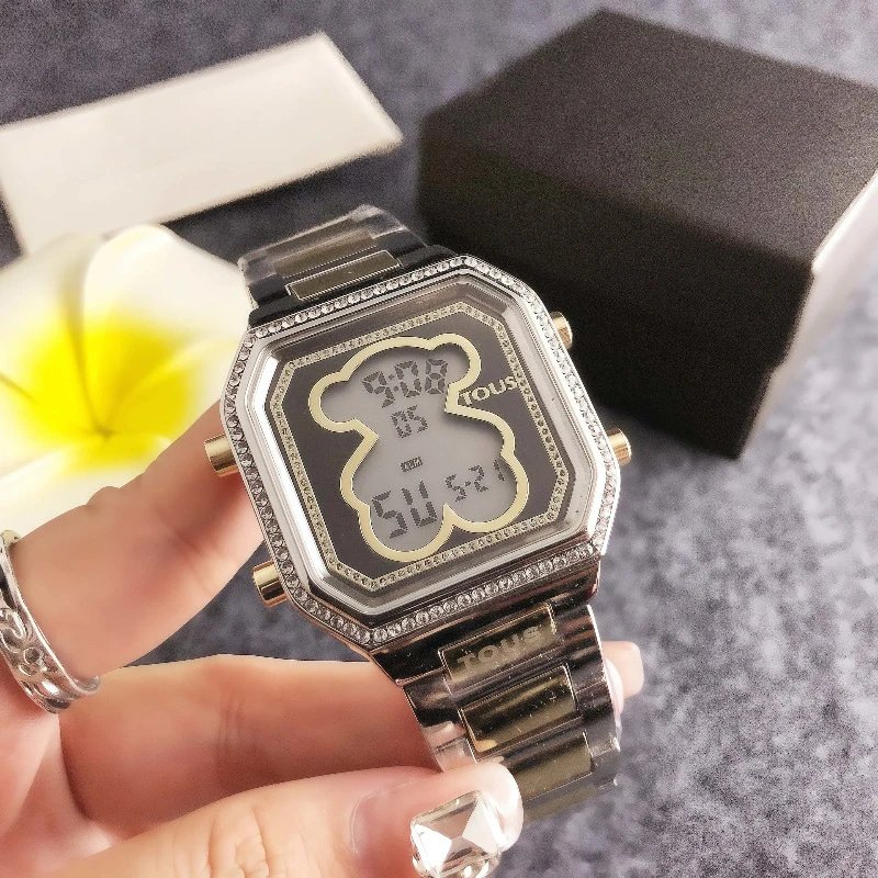 Design TOUS Bear Digital Watch Gold Crystal-Embellished Smartwatch Watches - 10