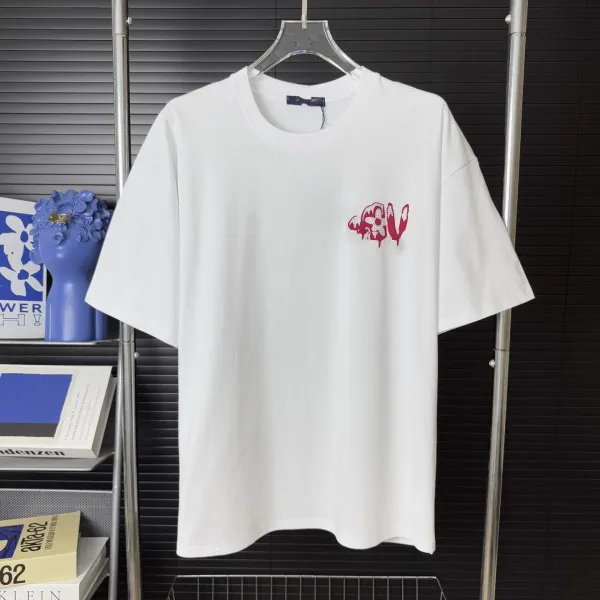 Design Graphic Print White Oversized T-Shirt Tops.t Shirts - 1