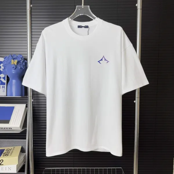 Design Minimalist Logo Embroidered White T-Shirt - 1