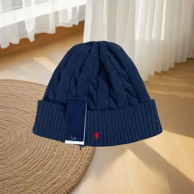Polo Ralph Lauren Cable Knit Beanie Navy Hats - 9