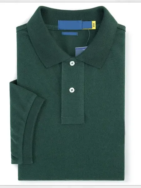 Design Classic Pique Polo Shirt Forest Green - 1