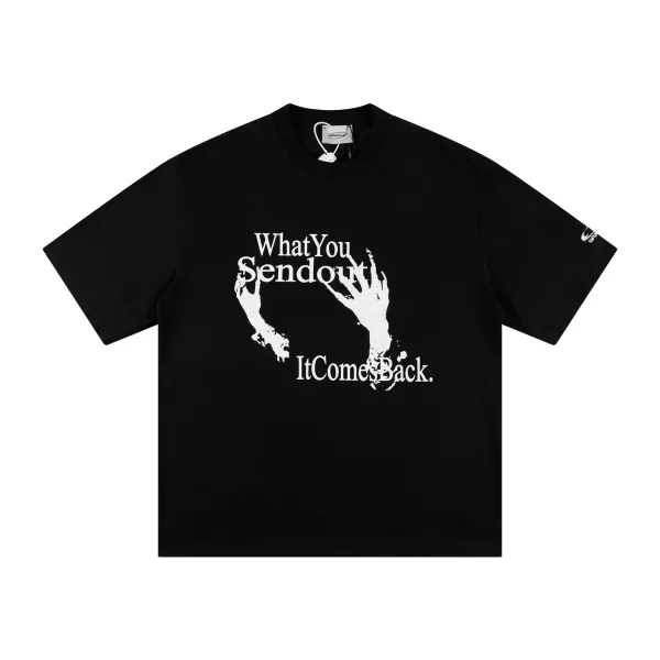 Design Ask Yourself Distressed Tie-Hem T-Shirt White T-Shirts - 26