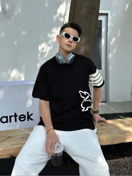 Dior Oblique Print T-Shirt White / Black - 25