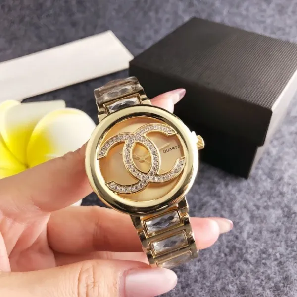 Chanel CC Logo Crystal-Embellished Silver Quartz Watch Watches - 8