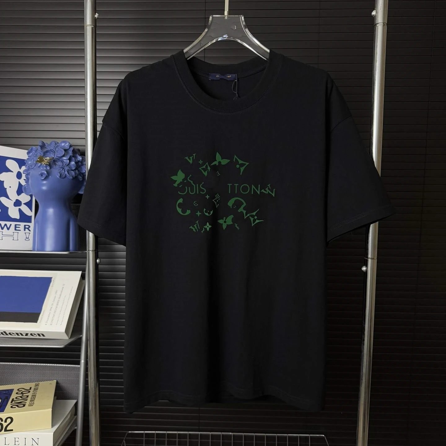 Louis Vuitton Abstract Green Logo T-Shirt White - 19