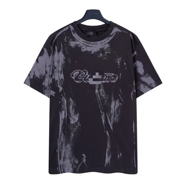 Design Distressed Graphic Print Black T-Shirt Tops.t Shirts - 1