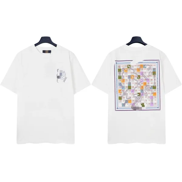 Design Graphic Print Oversized T-Shirt White Tops.t Shirts - 1