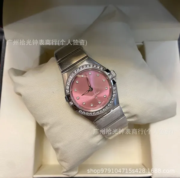 Omega Constellation Pink Dial Stainless Steel Watch Watches - 15