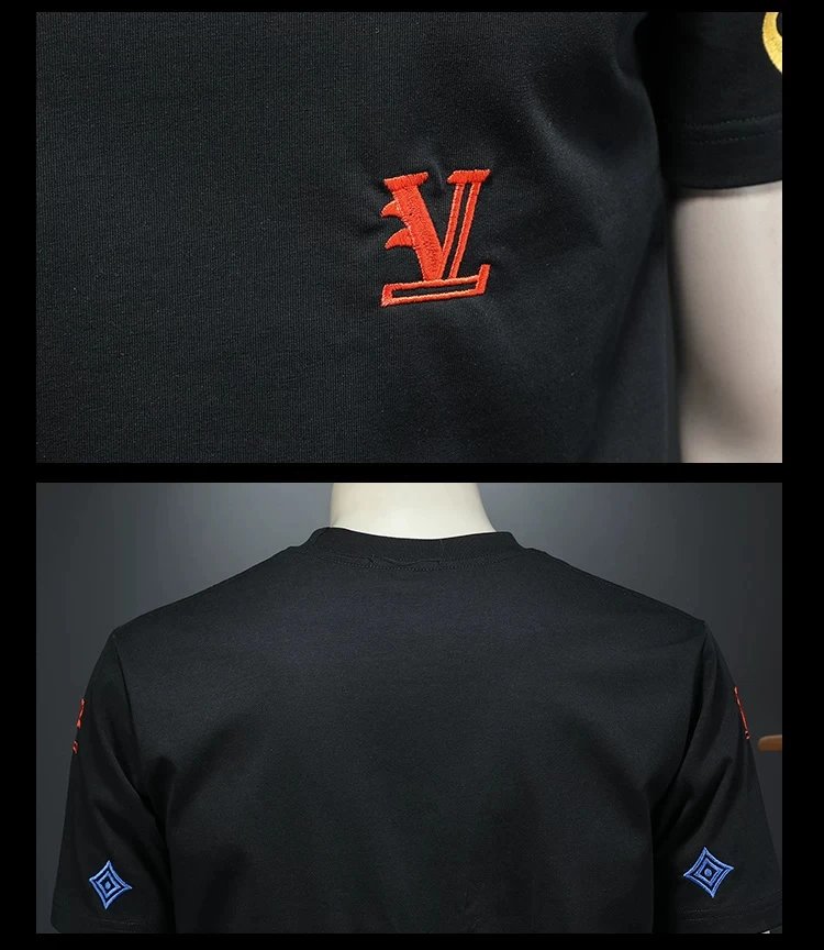 Louis Vuitton Multicolor Logo-Embellished White T-Shirt - 13