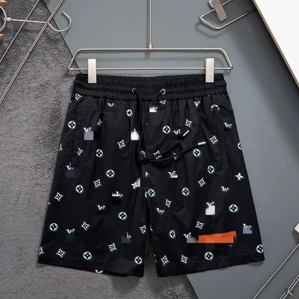 Louis Vuitton Monogram Print Swim Shorts Black - 1