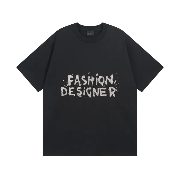 Balenciaga Fashion Designer Black Oversized T-Shirt - 1