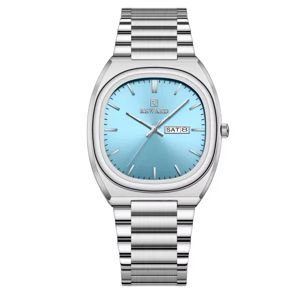 Design Reward Chrono Blue Dial Stainless Steel Watch Watches - 1