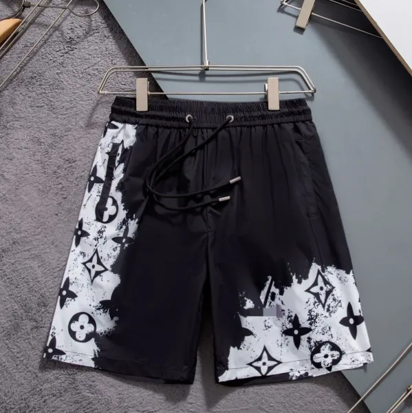 Louis Vuitton Monogram Splash Shorts Black White - 1