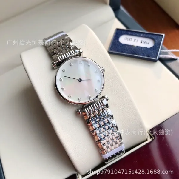 Longines La Grande Classique Mother-of-Pearl Dial Silver Watch Watches - 12