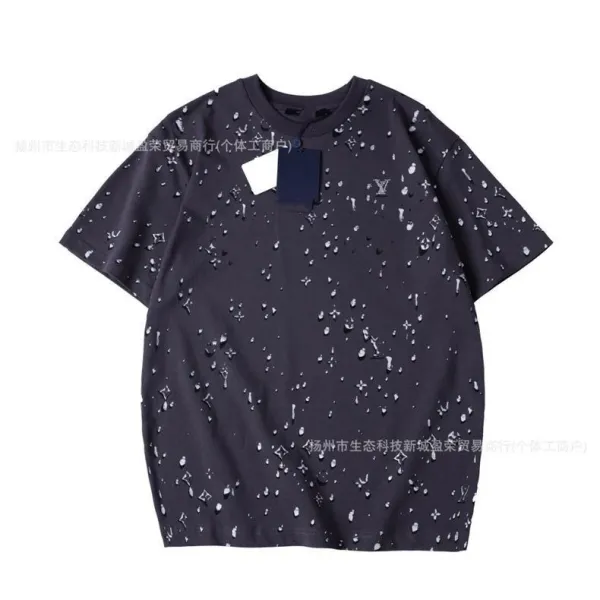 Louis Vuitton Monogram Splash Print T-Shirt Black - 10