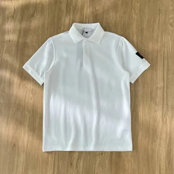 Stone Island Polo Shirt Navy and White - 10