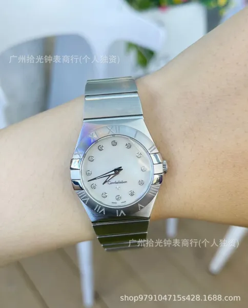 Omega Constellation Pink Dial Stainless Steel Watch Watches - 7
